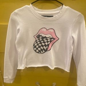 Girls Cropped Sweatshirt The Rolling Stones